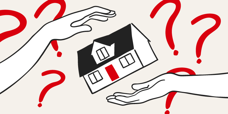 House with question marks