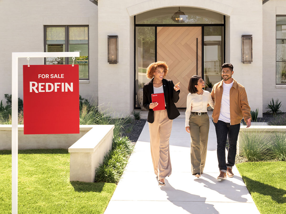 Redfin home with yard sign