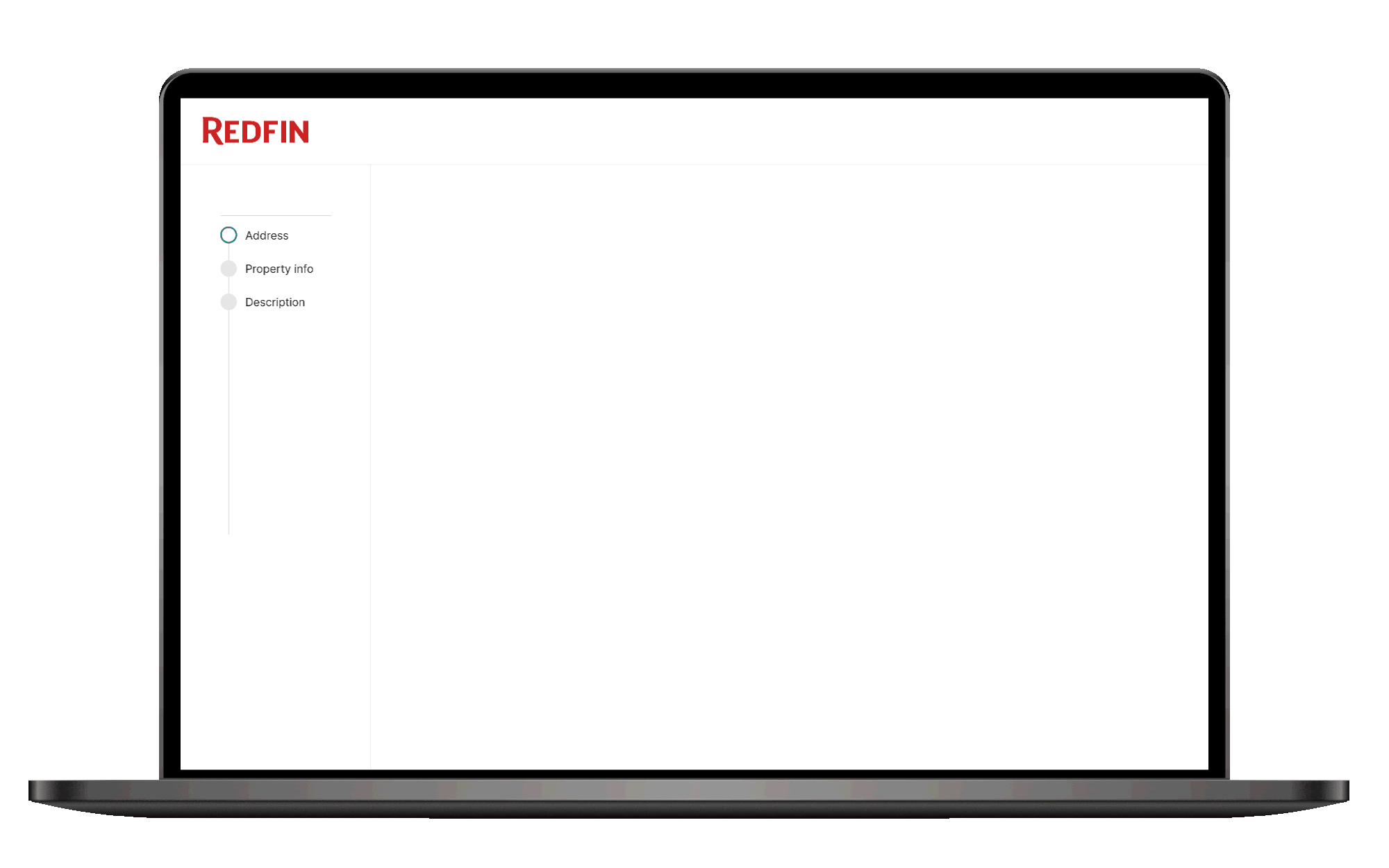 Phone showing Redfin rental listing